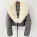 Damen-Winter-Pufferjacke mit Fuchspelzkragen, 90 % weiße Entendaunen, abnehmbare Kapuze, übergroße Passform, Wärme bei jedem Wetter_voghion.com