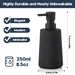 Farmhouse Soap Dispenser - Matte Black Striped Design_voghion.com