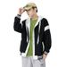 Men's Clothing Men's Spring And Autumn New Men's Sweatshirt Korean Style Trendy Brand Color Blocked Buttoned Cardigan Jacket Student Couple Outfit_voghion.com