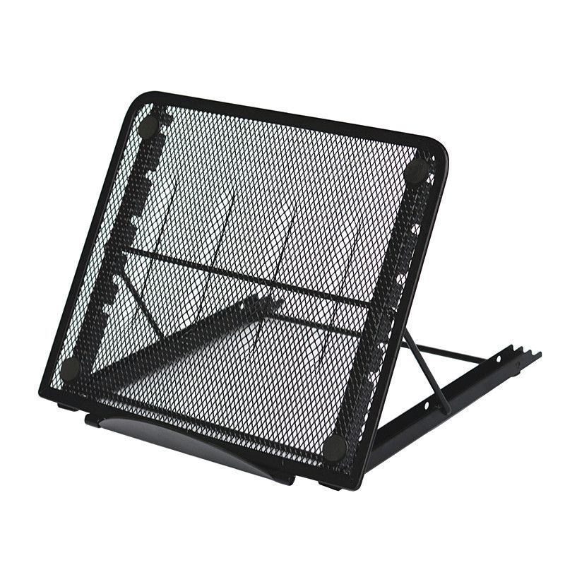 348 Metal Laptop Base Floor Folding Stand Wire Mesh Combination Tablet_voghion.com