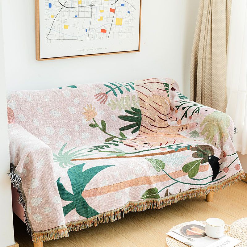 Bankhoes met tijgerpatroon - Volledige dekking, antislip, stofdicht en rekbaar materiaal. Past op de meeste banken (3-zits/tweezitsbank). Gemakkelijk schoon te maken._voghion.com