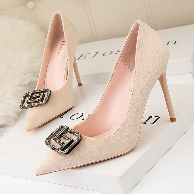 Women's Pumps style fashionable high-heeled shoes for women 2020 new commuter dinner women's shoes sexy and versatile high-heeled stiletto pumps_voghion.com