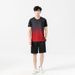 Conjunto de shorts de corrida de seda gelada com secagem rápida, camiseta e calça curta para homens, esportes ao ar livre de verão_voghion.com