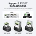 UGREEN HDD Docking Station SATA To USB 3.0 Adapter For 2.5 3.5 SSD Disk Case HDD Box Dock Hard Drive Enclosure Docking Station_voghion.com
