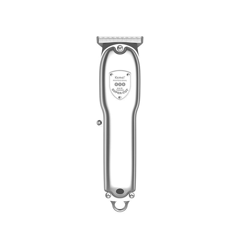 Tagliacapelli professionale KM-056 - Tagliacapelli senza fili con corpo in metallo per lo styling di barba e capelli, ricaricabile con lame di precisione_voghion.com