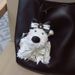 Cartoon West Highland White Terrier Plüschpuppe Schlüsselanhänger Niedlich Internet-Berühmtheit Gleicher Stil Autoschlüssel Spielzeug Tasche Anhänger_voghion.com
