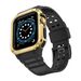 Adatto per cinturino integrato Apple Watch cinturino in silicone a contrasto colore iwatch all'ingrosso TPU + guscio PC_voghion.com