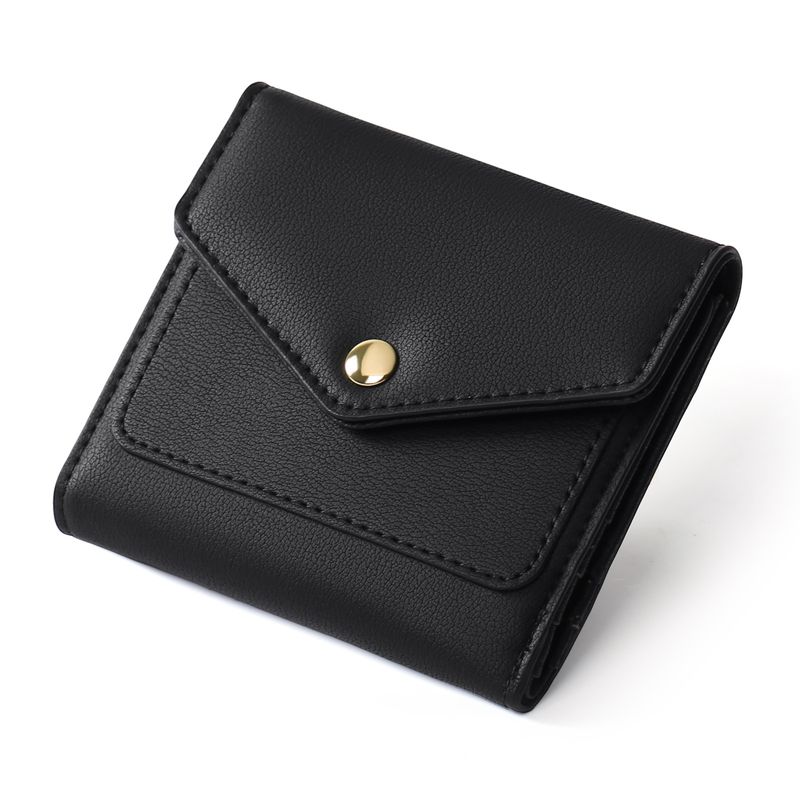 Monedero corto para mujer, con tecnología RFID, antimagnético, antirrobo, con cepillo, monedero japonés para múltiples tarjetas_voghion.com