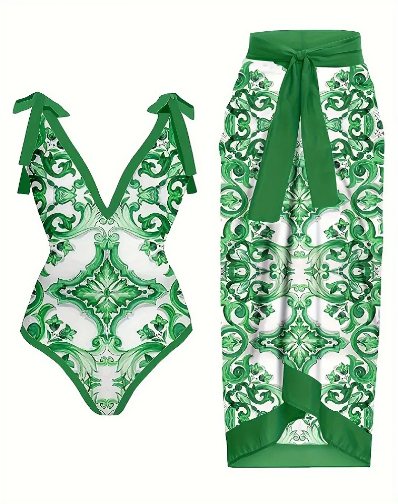 Women's Clothing One Piece Swimsuit Hot Spring Beach Dress Bikini Set_voghion.com