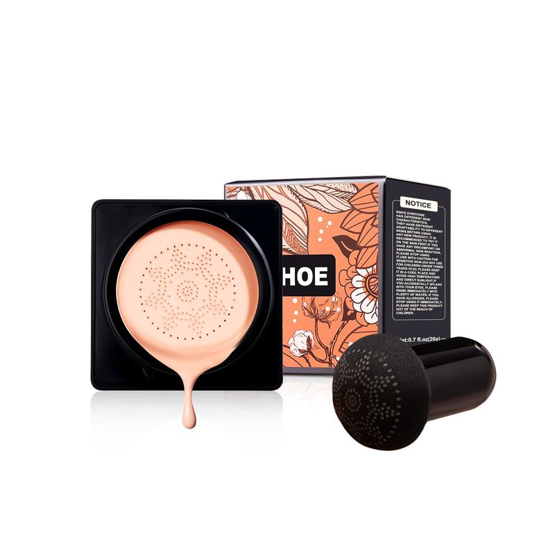 EELHOE Mushroom Head Air Cushion BB Cream Concealer Lasting Nude Makeup Moisturizing Brightening Pigment CC Liquid Foundation_voghion.com
