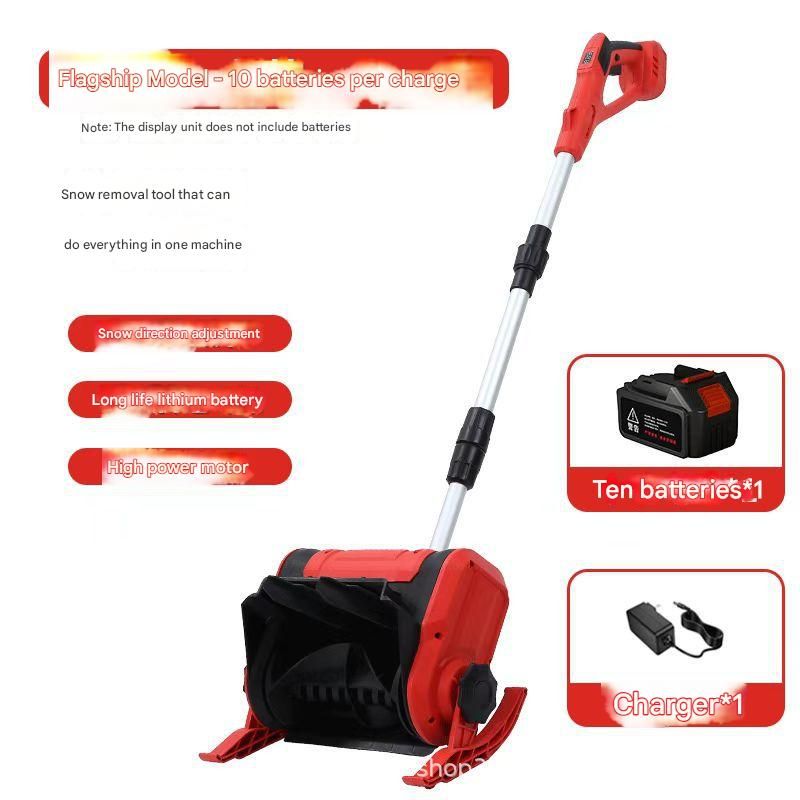 New Cross-border Household Small Hand-push Lithium Battery Snow Sweeper Wireless Charging Foldable_voghion.com