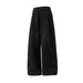Men's Pleated Straight-Leg Jogger Pants – Oversized Streetwear Sweatpants With Drop-Crotch Design ( Black/Heather Gray, Unisex Casual)_voghion.com