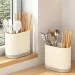 Household Kitchen Chopstick Holder Spoon Storage Box Drain Rack Wall Mounted Non Perforated Countertop Tableware Chopstick Cage_voghion.com