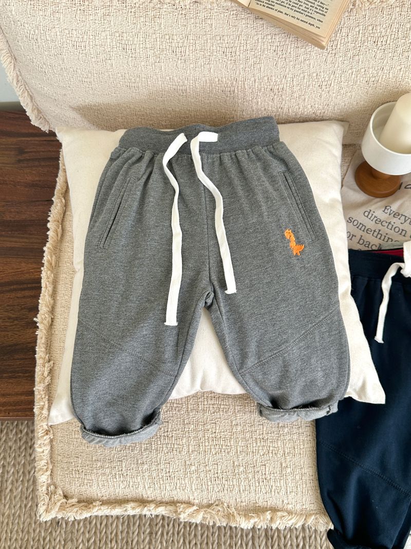 Mother & Kids Children's Pants Dinosaur Drawstring Elastic Fashionable Leggings Pants Boys Fashion Outdoor Sports Sweatpants_voghion.com