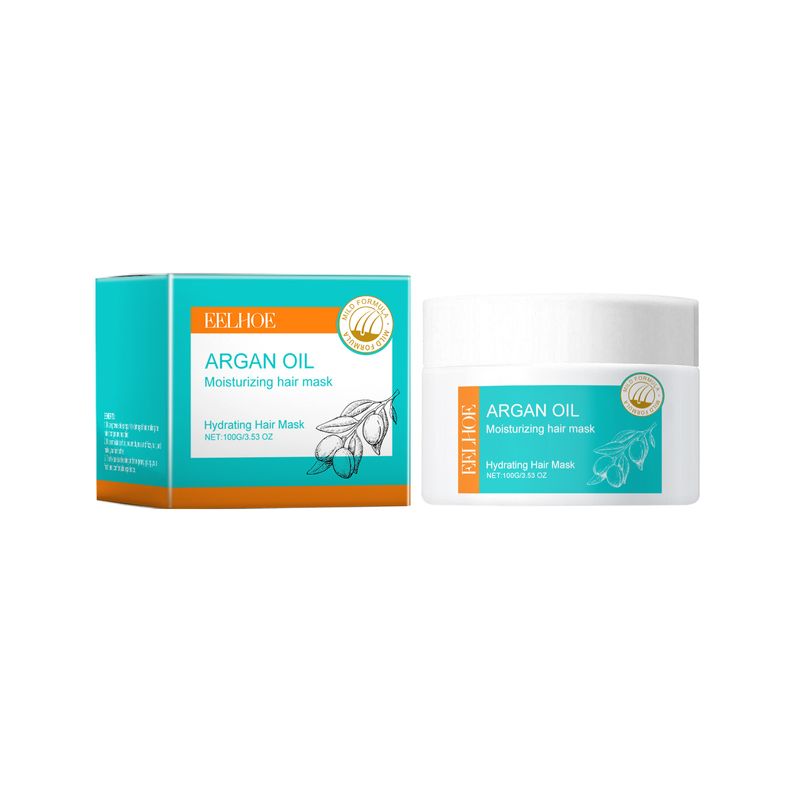 Masque capillaire hydratant et nourrissant à l'huile marocaine, cheveux nourrissants, soin capillaire lisse et brillant_voghion.com