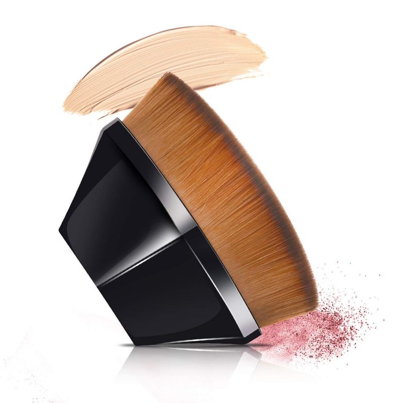OMGD Pinceau de Maquillage Hexagonal Kabuki Pinceau de Base impeccable pour Ensemble de Pinceaux de Maquillage Liquide Cosmétiques Doux Synthétique M_voghion.com