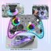 Geeignet für den kabellosen Bluetooth-Controller der Elite-Version von Nintendo Switch/LED/lite/PC mit transparenter RGB-Beleuchtung_voghion.com