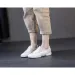 Leather Soft Summer White For Women Breathable Low Cut Comfortable Versatile Flat Bottom Non Slip Mesh Casual Board_voghion.com