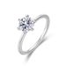 caldo Classico Semplice Anello Moissanite da un carato S925 Argento Sei Artigli Intarsiato Moissanite Anello Diamante Proposta Regalo_voghion.com