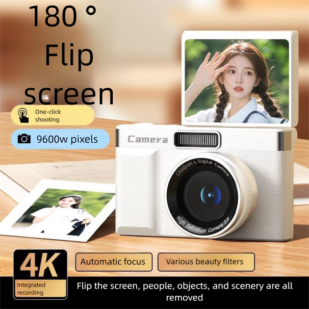 Bildschirm Dual CCD Mit Video Aufnahme Selfie Student Geschenk Campus Tragbare Erweiterte Flip Karte Kamera_voghion.com