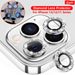 Glitter Diamond Camera Lens Protector For iPhone 14 13 12 11 Pro Max Mini Camera Metal Ring Glass For iPhone 14 Protective Cap_voghion.com