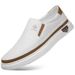2024 Spring and Autumn New Men's Daily Casual Leather Shoes Men's Soft Leather Soft Bottom Lazy Slip-On Single Shoes Little White Shoes 356_voghion.com