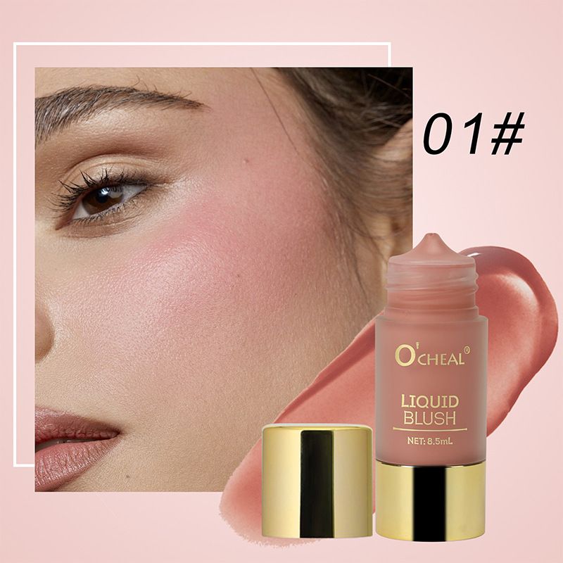OCHEAL Grooming Liquid Blush Rouge Matte Brightening Color Rendering Blush Stick Blush Cream_voghion.com
