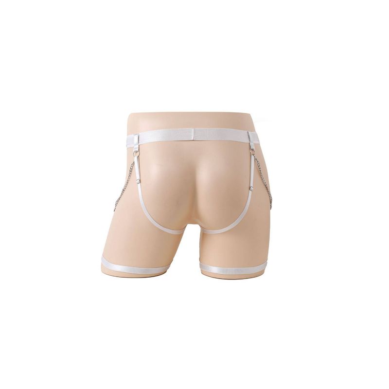 Men's Novelty Boxer Briefs Detachable Suspenders & Industrial Style Trims For Cosplay Costumes_voghion.com
