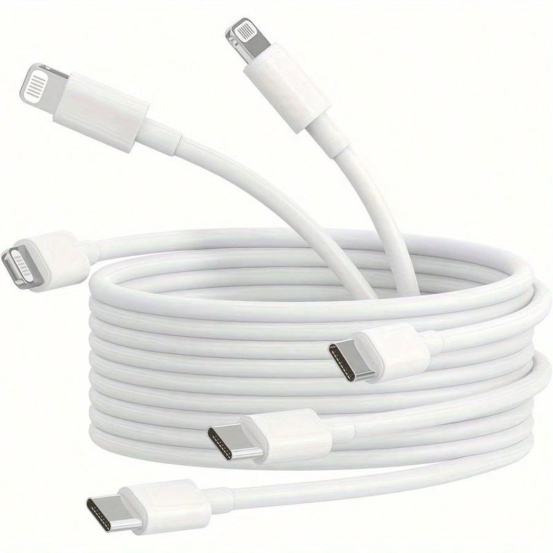 USB C To Lightning Cable 1/3pcs 3.3ft Fast Charging Type C To Lightning Cable For IPhone 14/13/12/11/XS/8,for IPad,for Airpods And More_voghion.com
