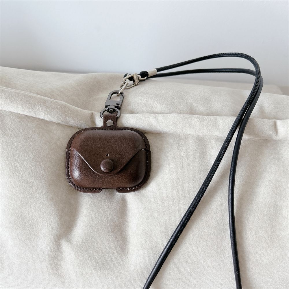 Classic Design Luxury Pouch W/Adjustable Cord Securely Holds Your Wireless In-Ear Speakers Ideal Accessory For Music Lovers_voghion.com