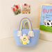 Borsa per bambini Borsa da donna in corda di cotone intrecciata Borsa da souvenir Cesto di verdure Borsa a tracolla per bambini Borsa a forma di girasole con cartone animato Borsa arcobaleno_voghion.com