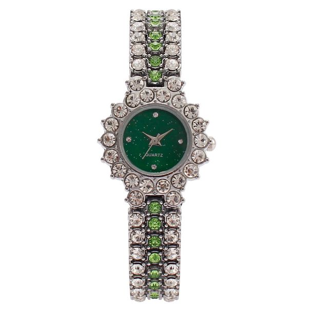 Women's Watch With Colorful Bracelet, Fashionable Diamond-Studded Quartz_voghion.com