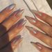 Almond-Shaped Press-On Nails With Aurora Glitter - Elegant & Glamorous False Nails For Women, Easy To Apply, Reusable, Natural-Looking Fake Nails_voghion.com