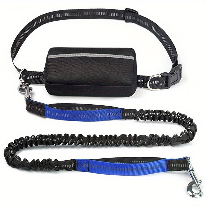 Running Sports Reflective Dog Nylon One-to-Two Pet Leash_voghion.com