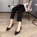Bow 3CM women's wine glass and new versatile sexy pointed work shoes_voghion.com
