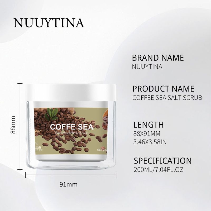 Peelings & Körperbehandlungen NUUYTINA Kaffee-Meersalz-Peeling reinigt und peelt abgestorbene Haut, spendet Feuchtigkeit, reinigt und glättet, in den Vereinigten Staaten_voghion.com