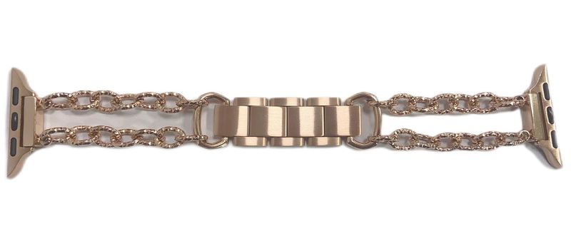 For Apple Watch Apple Watch Band New apple stainless steel band Double row stainless steel circle_voghion.com