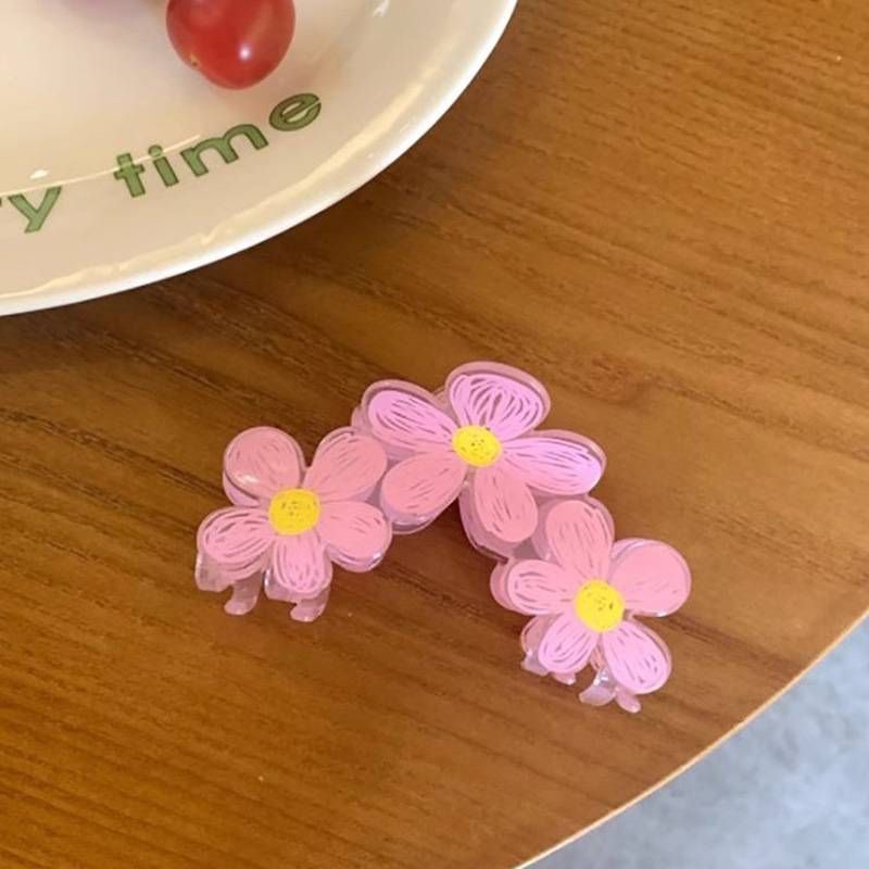 Flower Hair Claw Clips  for Women Cute Hair Clips, Hawaiian Hair Flower Clip Large Plumeria_voghion.com