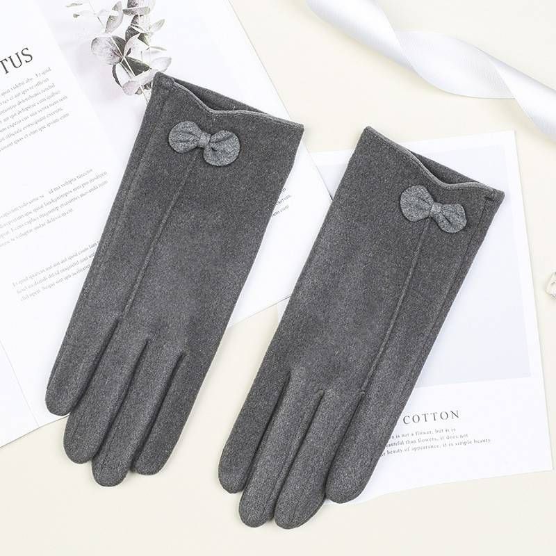 Warme Handschuhe für Herren und Damen, Winter, Kaninchen-Fleece, gepolstert und verdickt, winddicht, kalte Touchscreen-Handschuhe für das Reiten im Freien_voghion.com