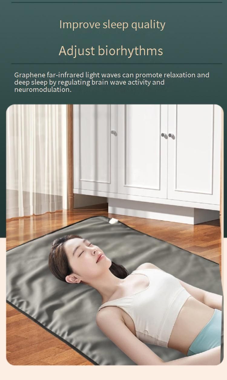 4V High-Power Graphene Heating Blanket With Far Infrared Therapy, Smart Temperature Control, Washable Ultra-Soft For_voghion.com