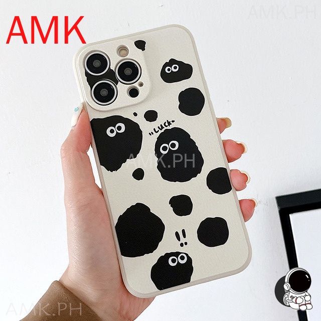 Samsung S24 S23 S22 S21 S20 FE S10 NOTE 10 20 LITE PRO ULTRA PLUS Χαριτωμένη θήκη προστασίας κάμερας με κινούμενα σχέδια Coal Ball Elf_voghion.com