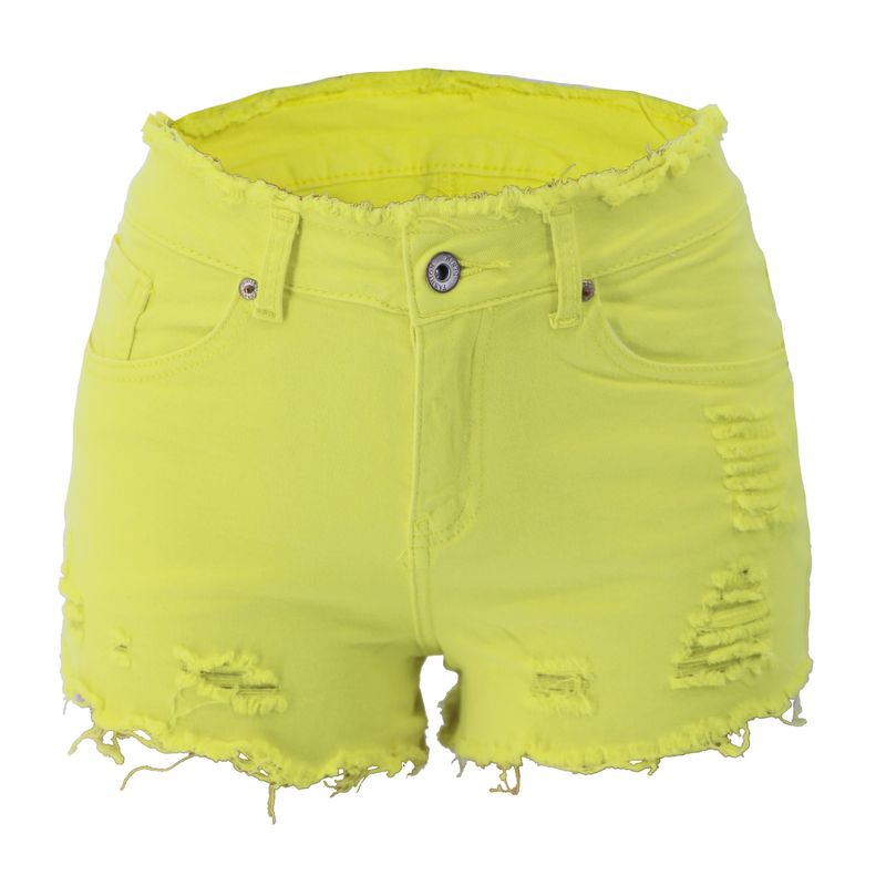 Abbigliamento da donna, nuovi jeans da donna con elastico, foro, cerniera e bordo con nappa_voghion.com