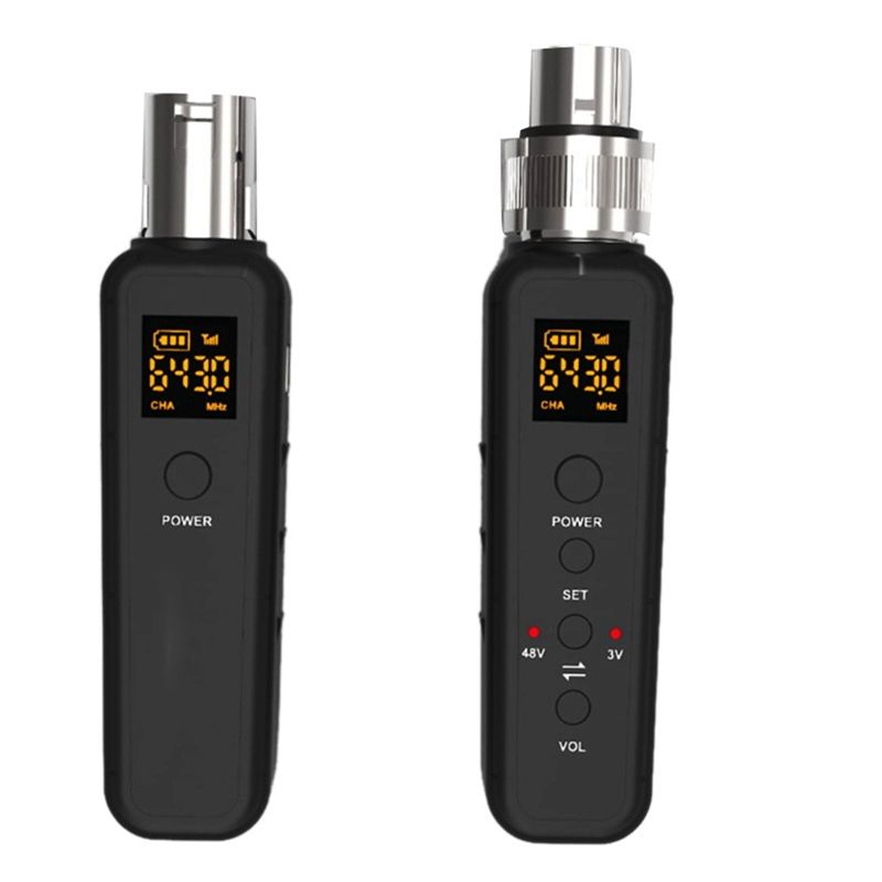 Convertitore wireless UHF XLR per microfono trasmettitore ricevitore adattatore per chitarra_voghion.com
