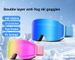 Outdoor New UV Protection HD Anti-Fog With Clip-On Prescription Lenses Ski Goggles_voghion.com