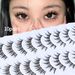 Ομορφιά & Υγεία Ψεύτικες βλεφαρίδες Ολόκληρες, μονοκόμματες, σκληρές, φυσικές, χοντρές, COS, αρχάριες, καθημερινά_voghion.com
