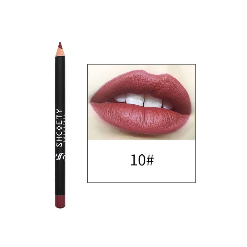 Mehrfarbiger Lippenstift, lichtechter rosa Lipliner mit Doppelkopf_voghion.com
