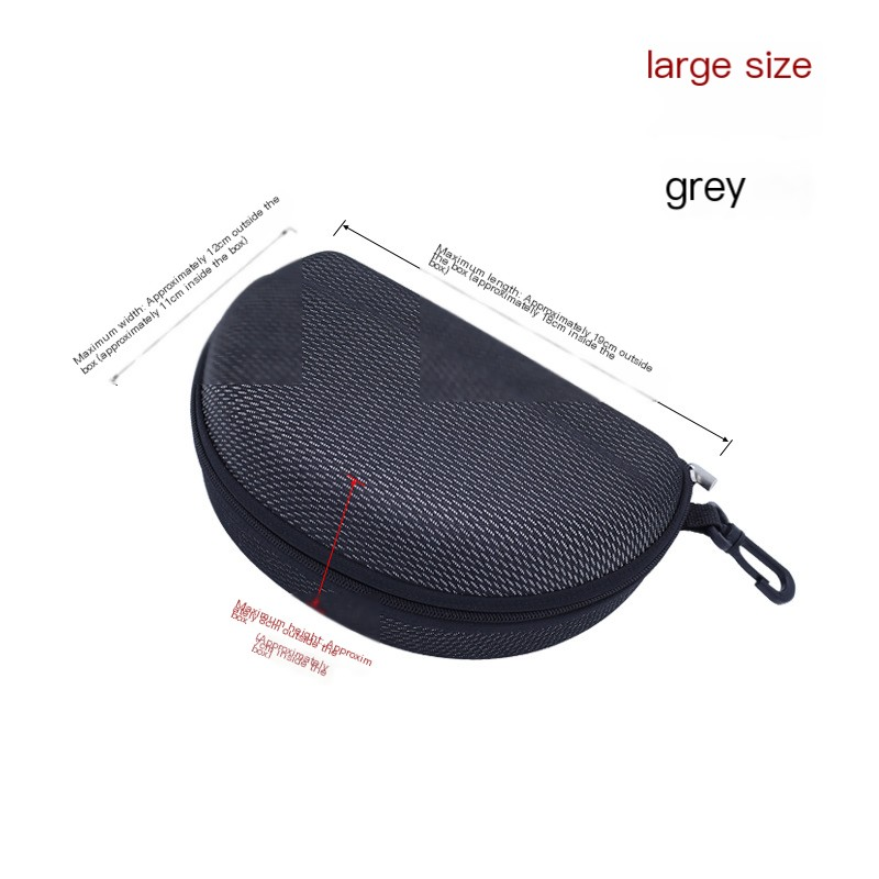Unisex Large eyeglasses case Goggles Swimming goggles goggles Protective eyeglasses storage case Hook type extra large zipper bag_voghion.com