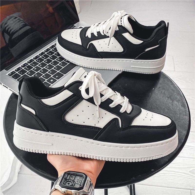 Fashionable new men's outdoor sports breathable solid color board shoes_voghion.com