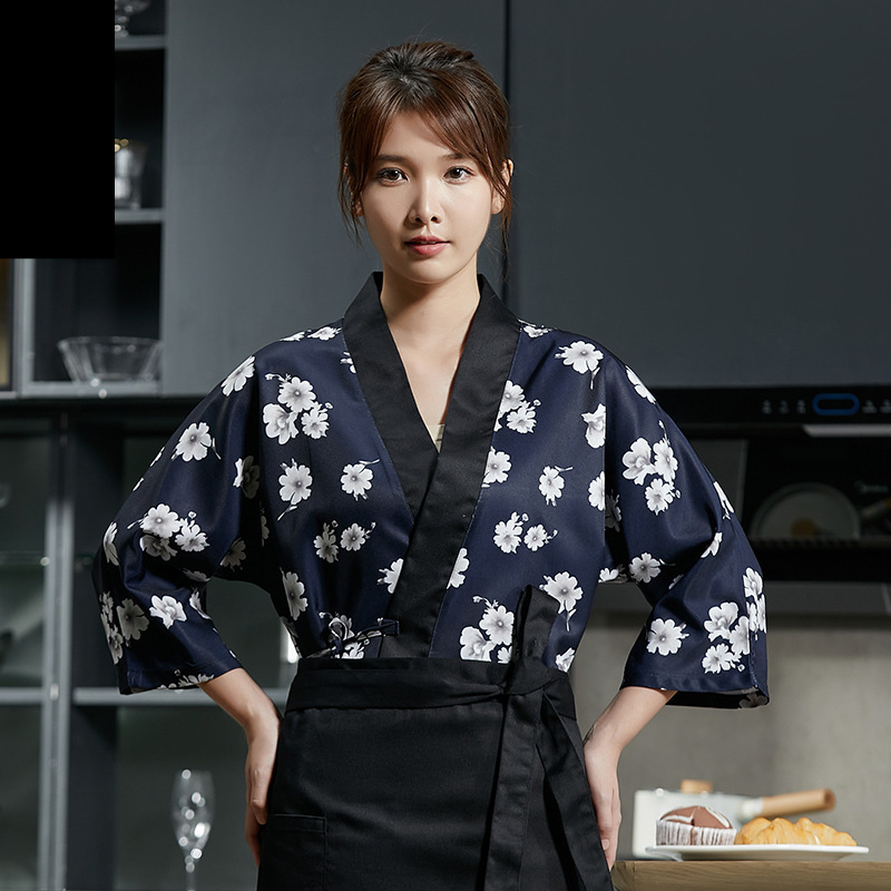 Men's Clothing Work Clothes, Japanese Restaurant Chef Clothes, Sushi Restaurant, Sashimi Barbecue Restaurant, Work Clothes, Kimono, Izakaya Clothes_voghion.com