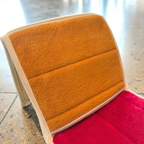 Ensemble de tapis de bain matelassés en molleton corail (2 pièces) - Tapis de toilette super absorbant et antidérapant de 1,2 cm d'épaisseur pour salle de bain_voghion.com